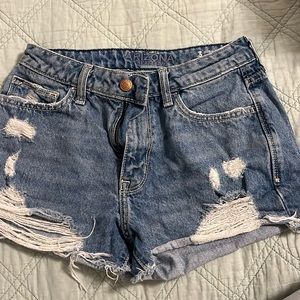 Medium Wash Jean Shorts